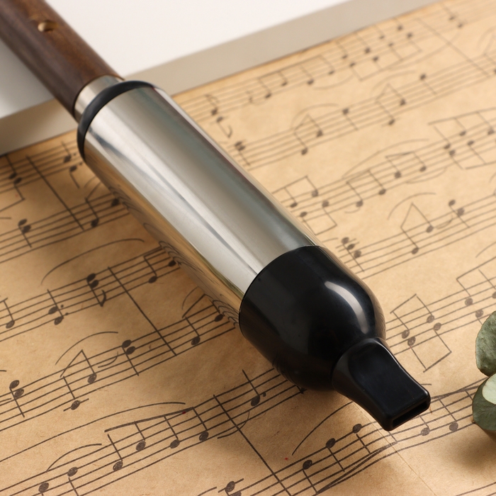 Флейта Music Life 52 см,  с узорами, тональность G, бамбук, разборная