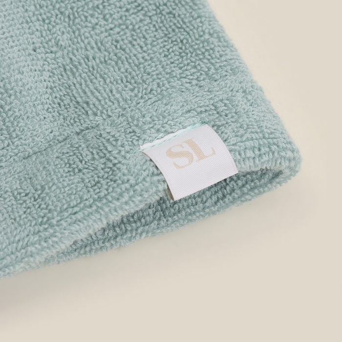 Халат махровый с капюшоном женский SL HOME: Basic "Аззура", р-р XL, 100% хл, 420 г/м2