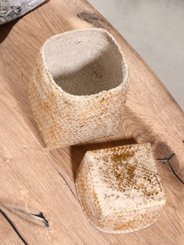 Корзинка плетеная "Аварис" 14х14х23 см