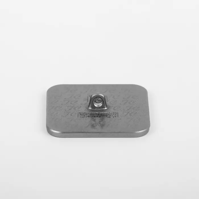 Пуговица на ножке &laquo;Квадраты&raquo;, 28&times;28 мм, цвет серебряный