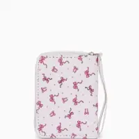 Кошелек жен 07-01-01 Июнь2534 бантики, 12*1,5*9 см, 2 отд+отд/молн, д/карт, белый