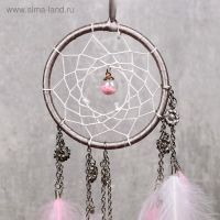 Ловец снов "Цветочки и шарик с бисером" d=11 см 30 см Ловец снов "Цветочки и шарик с бисером" d=11 см 30 см