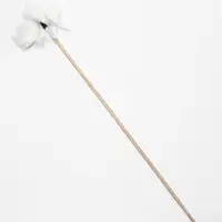 Дразнилка-удочка "Меховой пушок на трех резинках", на деревянной палочке 50 см