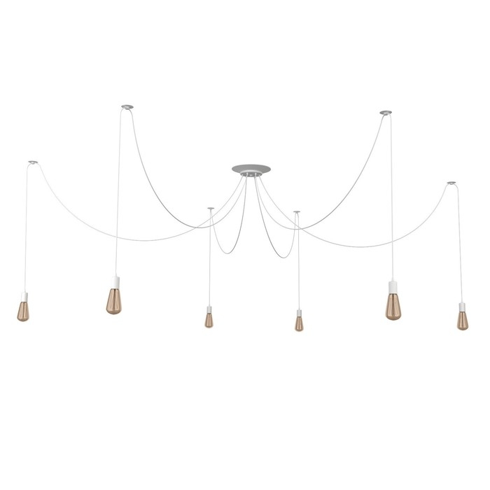 Светильник "Паук" 6x40Вт E27 белый BayerLux