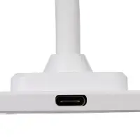 Настольная лампа с беспроводной зарядкой Modicum, белая