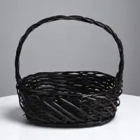 Набор корзин плетёных, овальные 3 шт., 44&times;36 см, Н14 см, Н с ручкой 42 см, дно 38&times;29 см38&times;30&times;13Hх37HHх33&times;24B