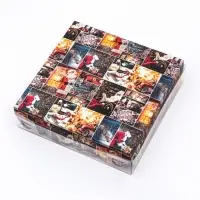 Коробка для печенья, кондитерская новогодняя упаковка, &laquo;Прекрасный вечер&raquo;, 12&times;12&times;3 см