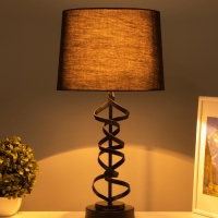 Настольная лампа "Малави" Е27 40Вт черный 28х28х54 см Настольная лампа "Малави" Е27 40Вт черный 28х28х54 см