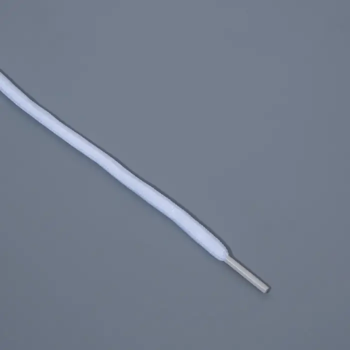 Шнурки для обуви, пара, круглые, d=5 мм, 110 см, белые