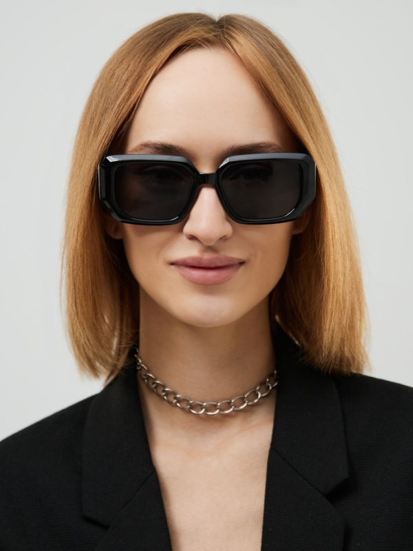 Очки солнцезащитные женские, uv 400, ширина 14.7 см, дужка 14.2 см, линза 6.7 х 4.9 см