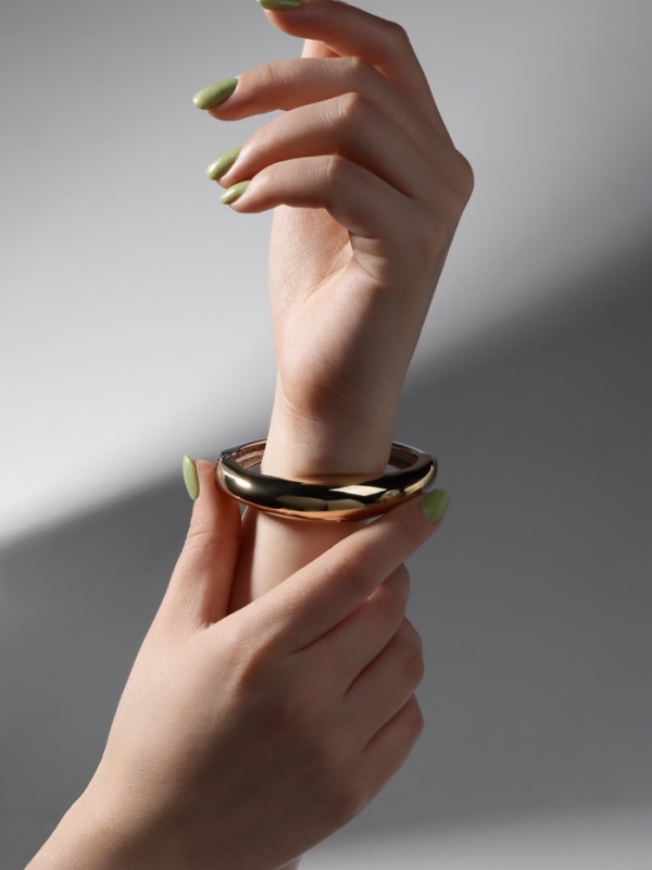 Браслет металл &laquo;Тренд&raquo; объёмный, цвет серебрено-золотой