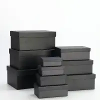 Набор коробок 10 в 1 "Графит" 30 х19 х 12 - 12 х 6,5 х 4 см