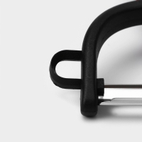 Овощечистка Доляна Digma, 17 см, нержавеющая сталь, чёрная, красная