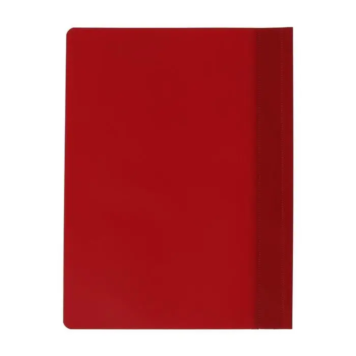 Папка-скоросшиватель Calligrata, А4, 120 мкм, малиновая, прозрачный верх