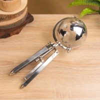 Глобус сувенирный &laquo;Силвер&raquo;, 19.5&times;21&times;34 см, стекло, сталь