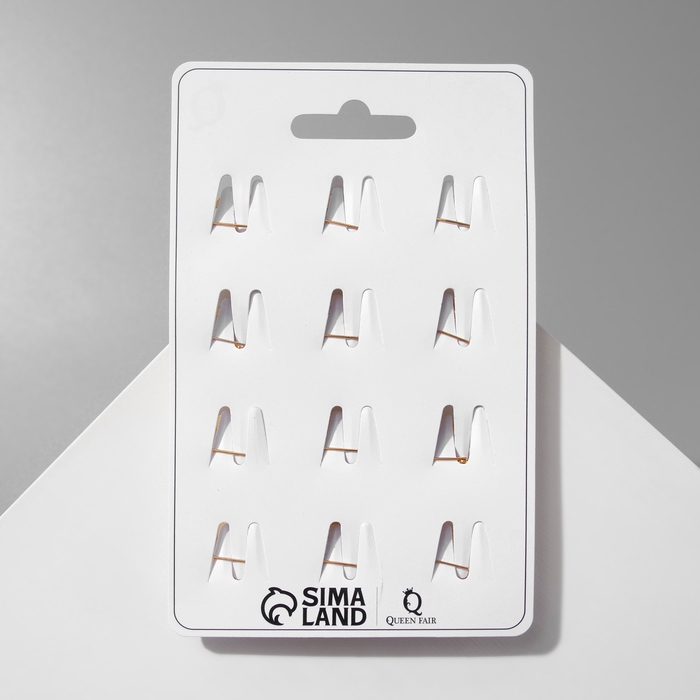 Брошь &laquo;Вишенки&raquo; наливные, цвет белый в жёлтом золоте (неделимая фасовка 12 шт., цена за шт.)