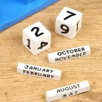 Календарь настольный &laquo;Котик&raquo;, 13&times;6&times;7 см, дерево, синий