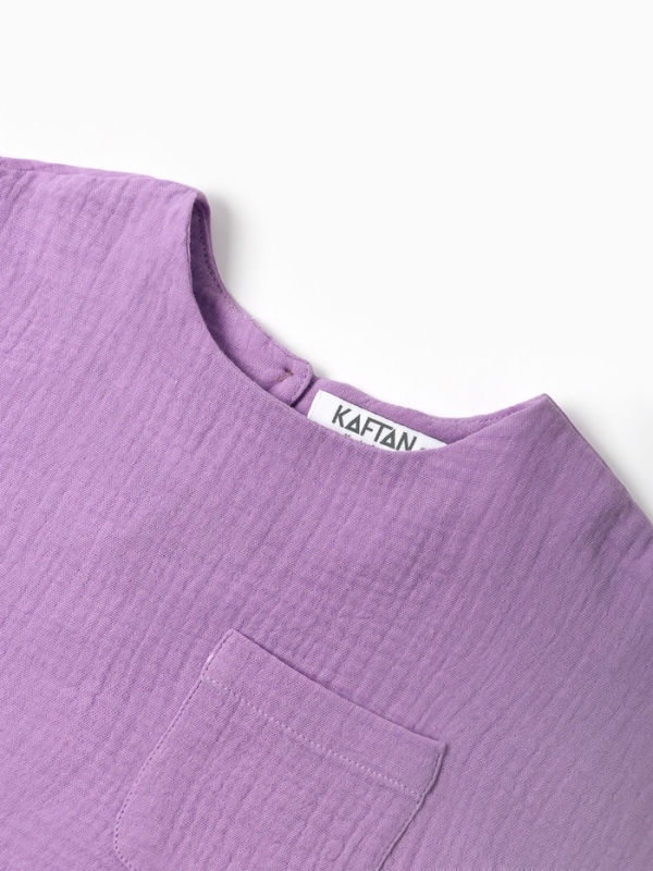 Топ из муслина для девочки KAFTAN рост 110, лиловый