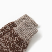 Носки женские новогодние, цвет серый/коричневый, 23-25 Носки женские новогодние, цвет серый/коричневый, 23-25