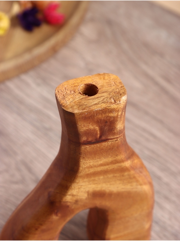 Ваза "Корень" дерево Джати, 12х3х18 см, цв. коричневый