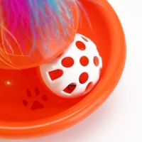 Игрушка-неваляшка с пером 12,3 х 6 см, Микс цветов Игрушка-неваляшка с пером 12,3 х 6 см, Микс цветов