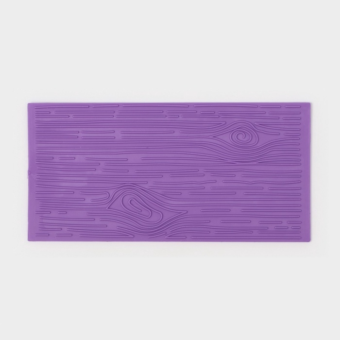 Печати для шоколада и кондитерских изделий Доляна &laquo;Дерево&raquo;, набор 2 шт., пластик, 14.5&times;7 см, фиолетовые