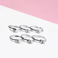 Кольцо детское Выбражулька &laquo;Как у мамы&raquo;, кристалл 4 мм, белое в серебре, безразмерное