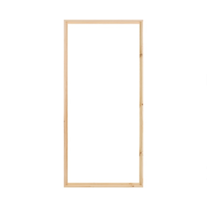 Дверной блок для бани, 170&times;80см, из сосны, на клиньях, массив