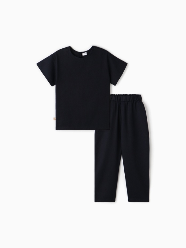 Пижама (рубашка и брюки) для мальчика MINAKU, цвет чёрный, рост 158 см 1061702