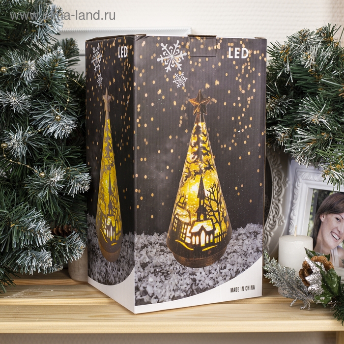 Светодиодная фигура «Ёлка с оленями» 13 × 31 × 13 см, пластик, батарейки ААх3 (не в комплекте), свечение тёплое белое Светодиодная фигура «Ёлка с оленями» 13 × 31 × 13 см, пластик, батарейки ААх3 (не в комплекте), свечение тёплое белое