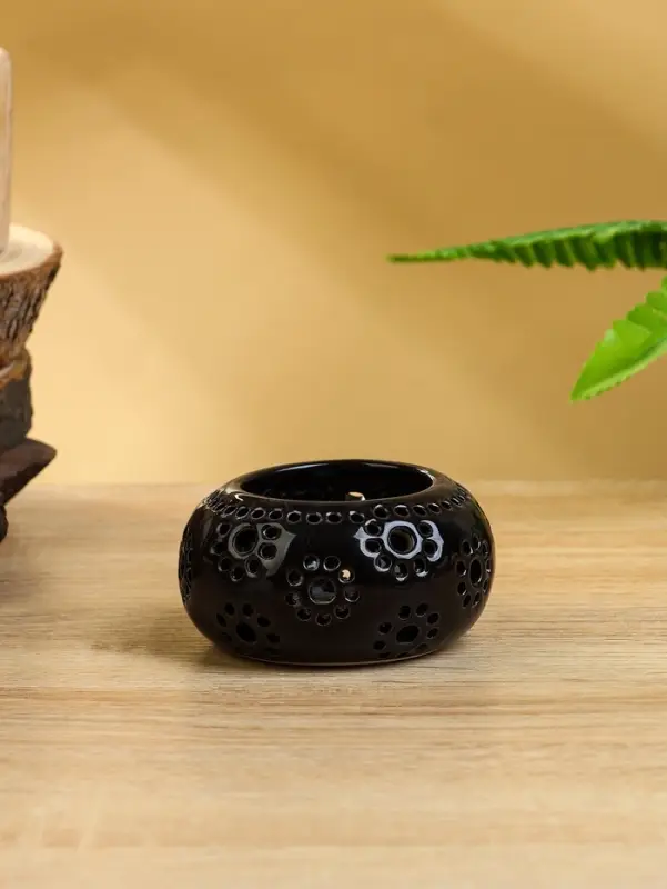 Подсвечник, 8.5&times;8.5&times;4 см, керамика, МИКС