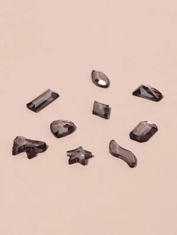 Фигурки для декора, объёмные, фиолетовые, полупрозрачные