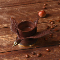 Подсвечник "Лебедь" латунь 13х13х5 см Подсвечник "Лебедь" латунь 13х13х5 см