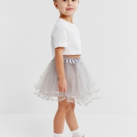 Юбка сетка детская KAFTAN, серый, размер 28