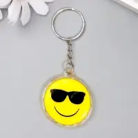 Брелок для ключей на кольце &laquo;Смайлики&raquo;, пластик, 4.5&times;4.5 см, МИКС