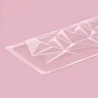 Форма для шоколада &laquo;Геометрия&raquo;, пластик, 20,5&times;10&times;1 см, прозрачная