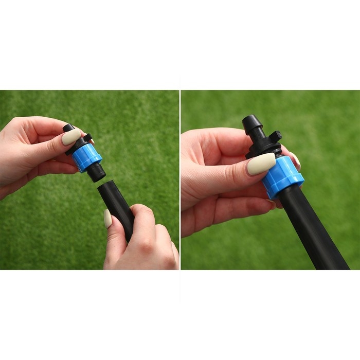 Переходник для капельной ленты, 16 мм, пластик, Greengo