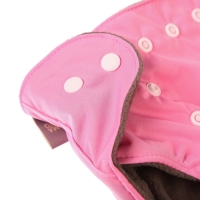 Многоразовый подгузник, угольно-бамбуковая ткань, 3-15 кг, цвет розовый, Крошка Я Многоразовый подгузник, угольно-бамбуковая ткань, 3-15 кг, цвет розовый, Крошка Я