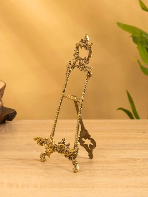 Мини мольберт "Трезубец" латунь 25х10х3 см