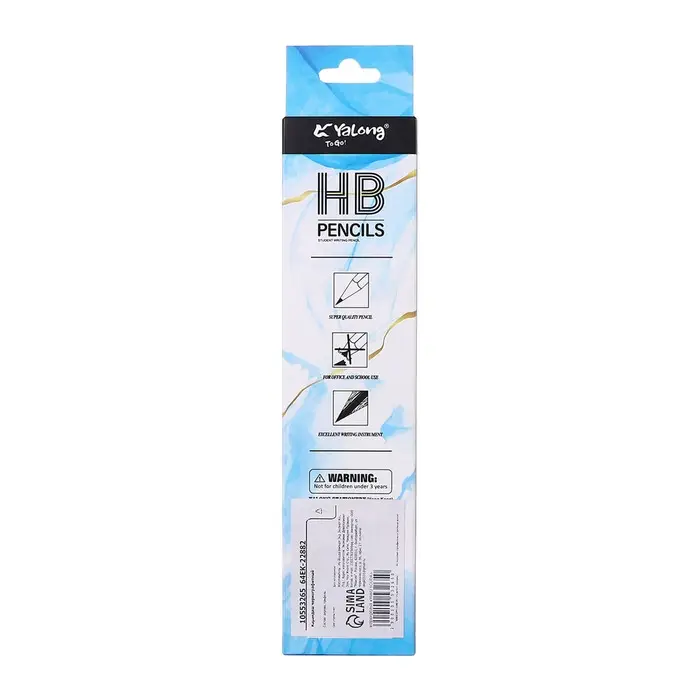 Карандаш чернографитный НВ с ластиком, Линейка, корпус треугольный МИКС