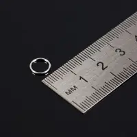 Набор соединительных колец для бижутерии в пластиковом боксе, 6 размеров, цвет серебро