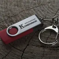 Флешка Twist, красная, 8 Гб