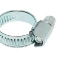 Хомут червячный ZEIN engr, несквозная просечка, диаметр 12-22 мм, ширина 9 мм, оцинкованный