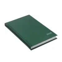 Ежедневник датир 2026г А5 168л б/вин, Зеленый ТЕМНЫЙ