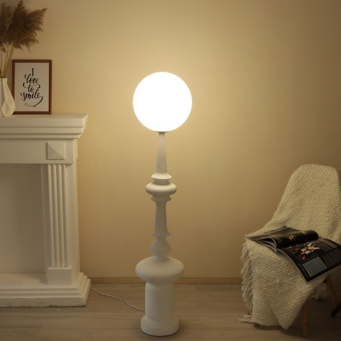 Торшер "Алфил" LED 10Вт 4000К белый 30х30х138см