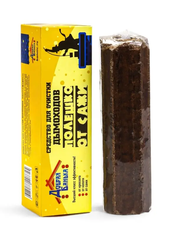 Полено "Добрая Банька" чистящее средство для очистки дымоходов 0,9 кг