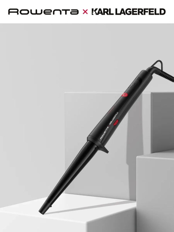 Конусная плойка для волос Karl Lagerfeld CF324LF0, черная