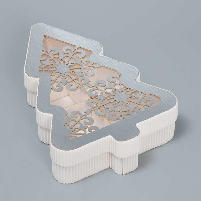 Коробка подарочная &laquo;Ёлка&raquo;, 23 х 13 х 5 см, Новый год