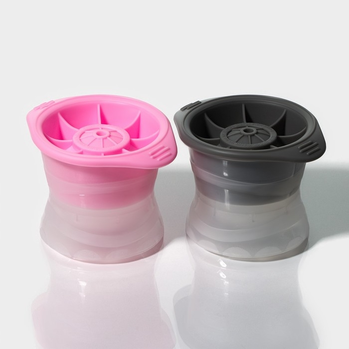 Форма для льда &laquo;Сфера&raquo; Доляна, 11&times;8,5&times;8 см, цвет МИКС