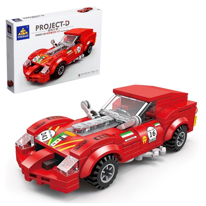 Конструктор «Гонка. Спорткар», 163 детали Конструктор «Гонка. Спорткар», 163 детали